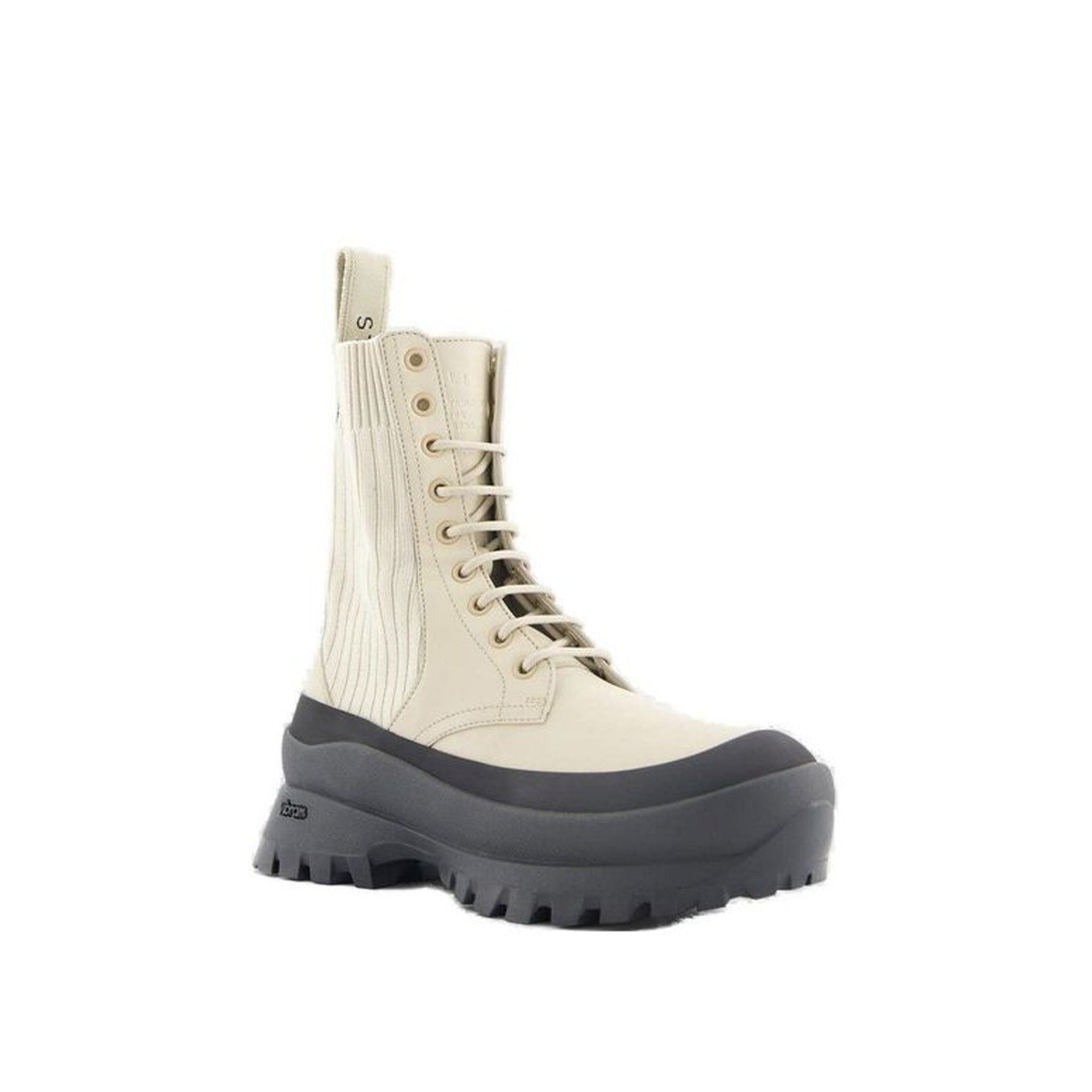 Stella McCartney Chelsea Knit Lace - Up Trace Boots - WOMEN SHOES - STELLA MCCARTNEY - Tluxy New