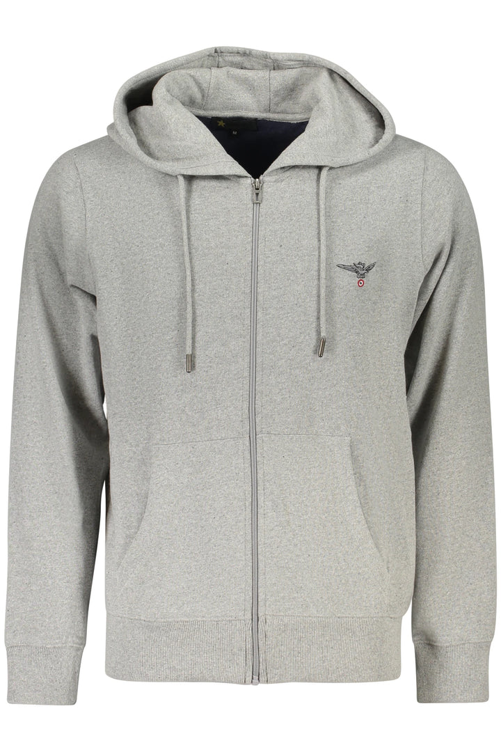 MILITARY ACADEMY MEN&#39;S GRAY ZIP-UP SWEATSHIRT