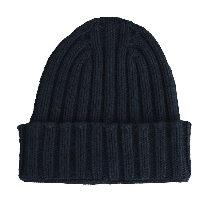 100% Cashmere Caps Blue Unisex