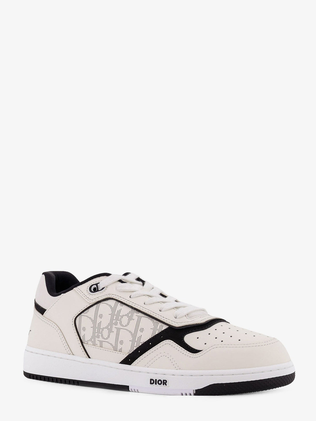 Dior B27 leather sneakers with Dior Oblique logo print on the side