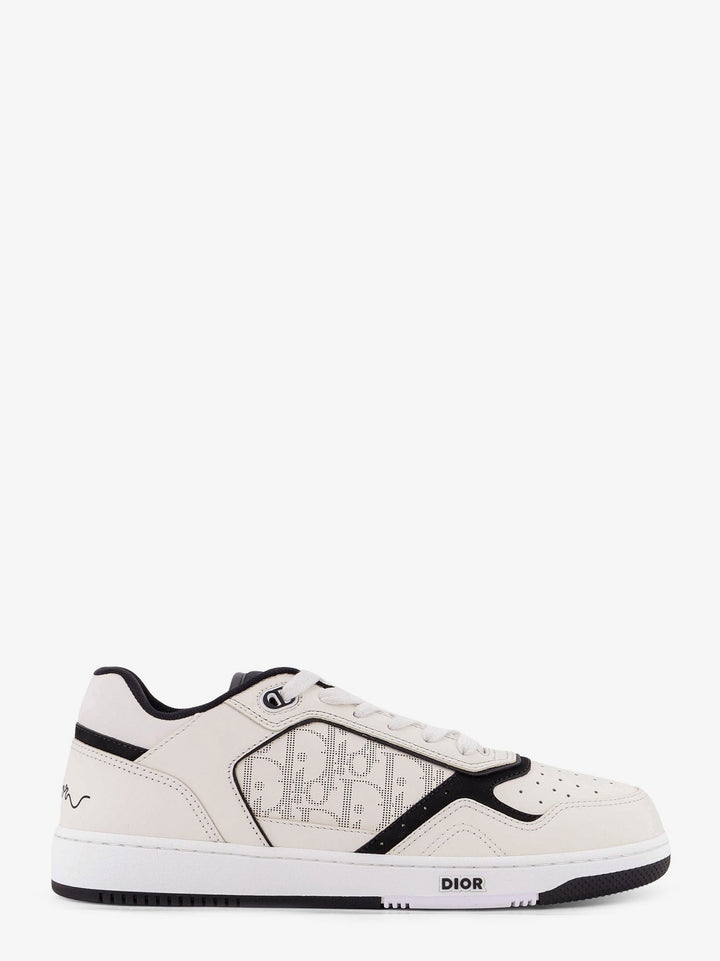 Dior B27 leather sneakers with Dior Oblique logo print on the side