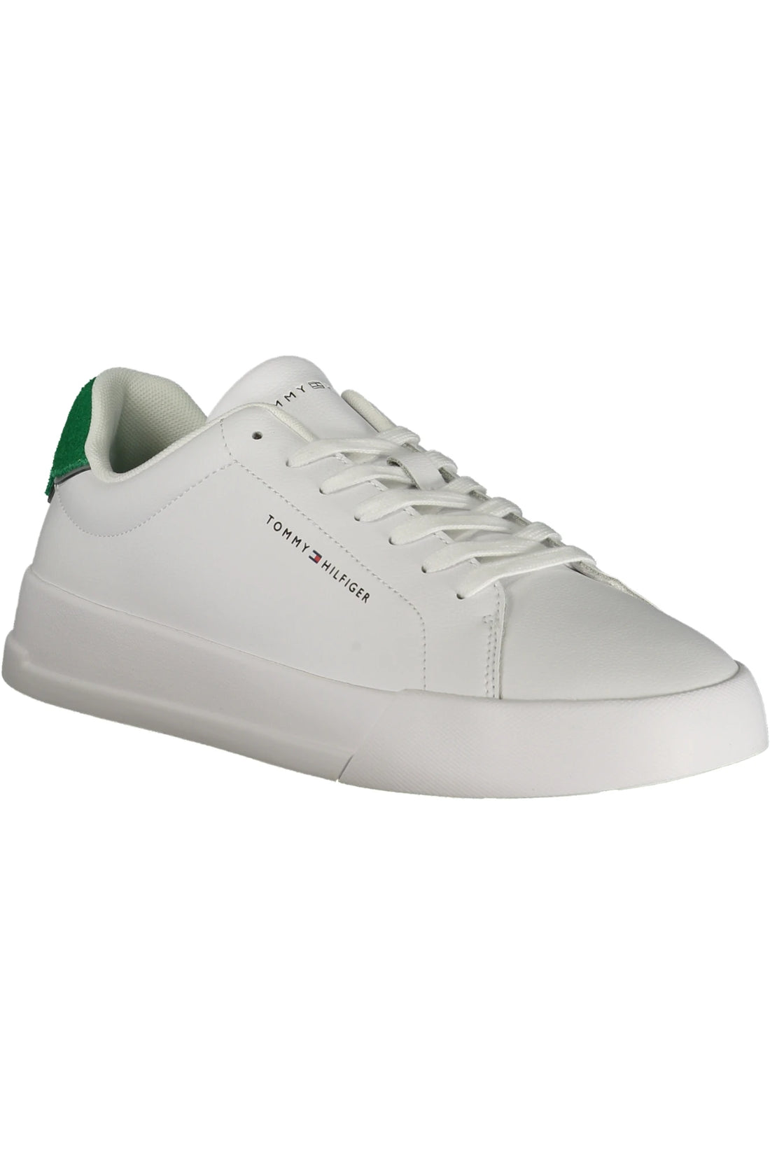 TOMMY HILFIGER MEN&#39;S WHITE SPORTS SHOES