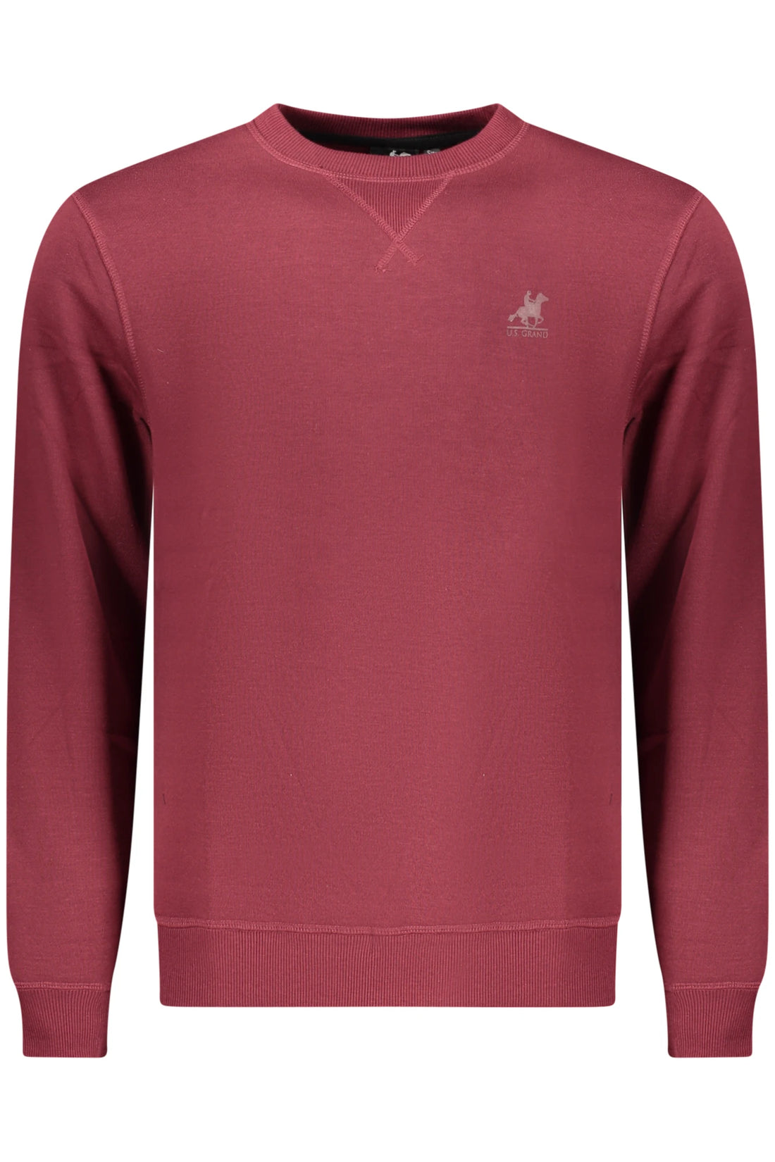 US GRAND MEN&#39;S RED ZIP-UP SWEATSHIRT
