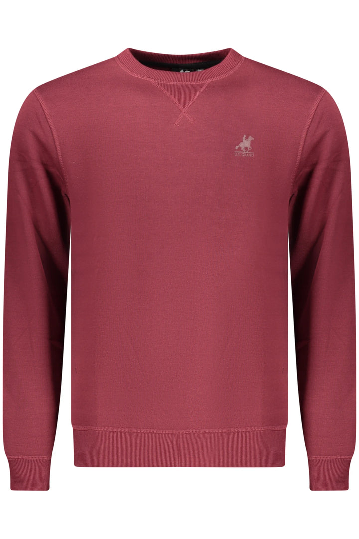 US GRAND MEN&#39;S RED ZIP-UP SWEATSHIRT