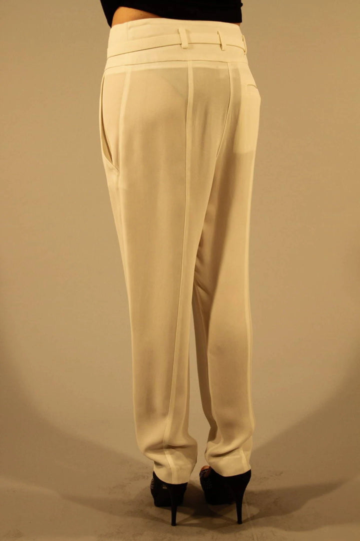 PATRIZIA PEPE WHITE WOMAN TROUSERS