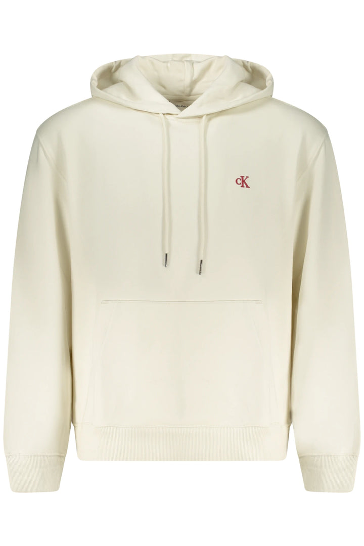 CALVIN KLEIN MEN&#39;S ZIP-UP SWEATSHIRT WHITE