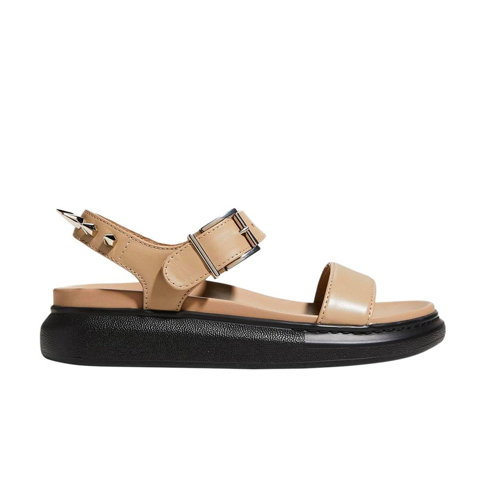 Alexander Mcqueen Spikes Leather Sandals