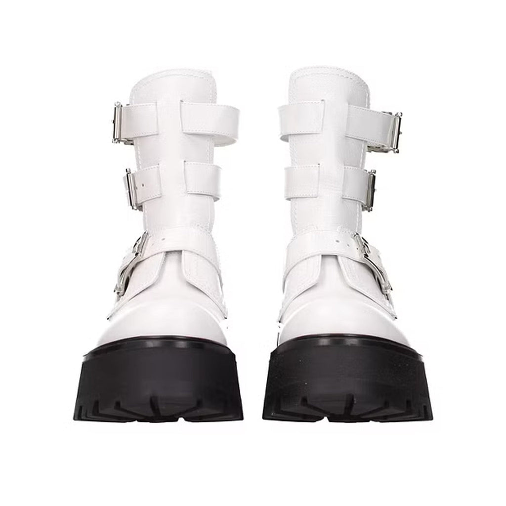 Alexander Mcqueen Leather Ankle Boots