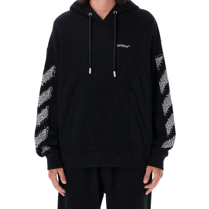 Off-White Pixel Diag Skate Hooded Sweatshirt