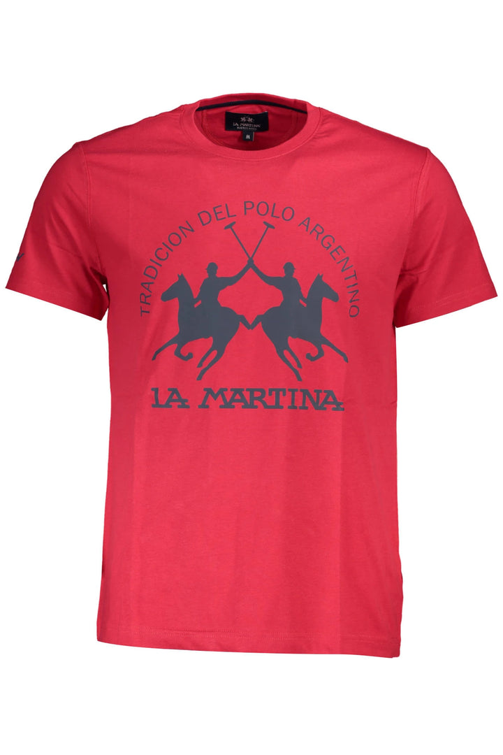 LA MARTINA MEN&#39;S SHORT SLEEVE T-SHIRT RED