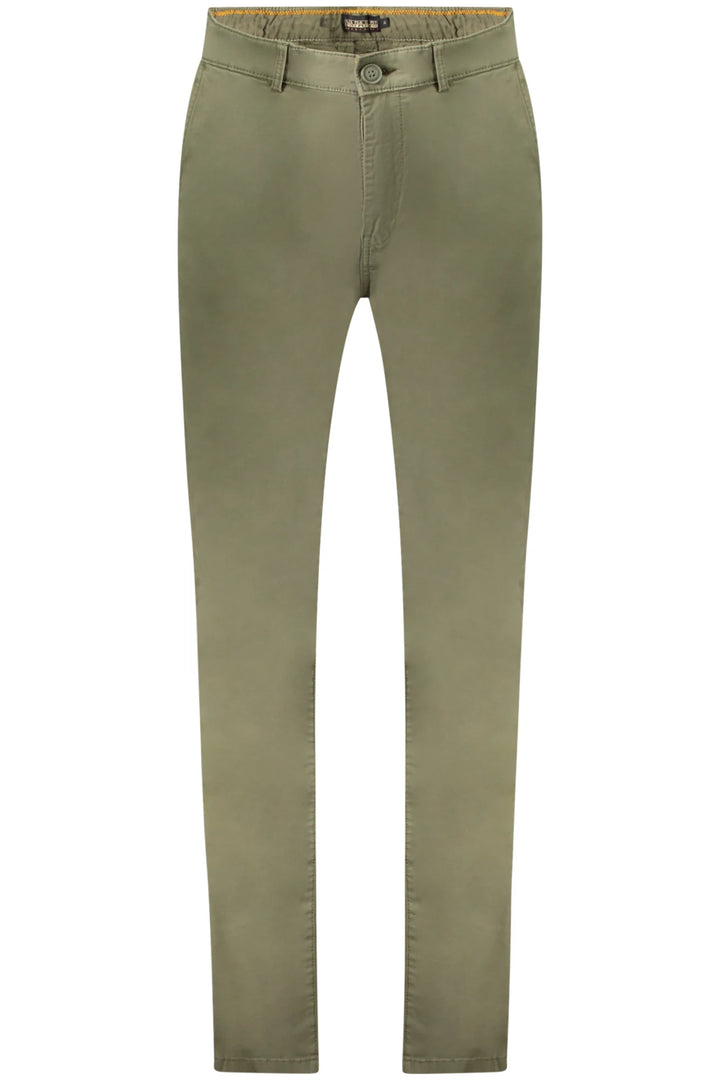 NAPAPIJRI MEN&#39;S GREEN TROUSERS