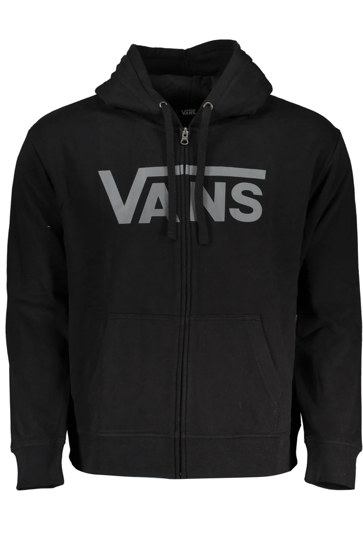 VANS MEN&#39;S BLACK ZIP SWEATSHIRT