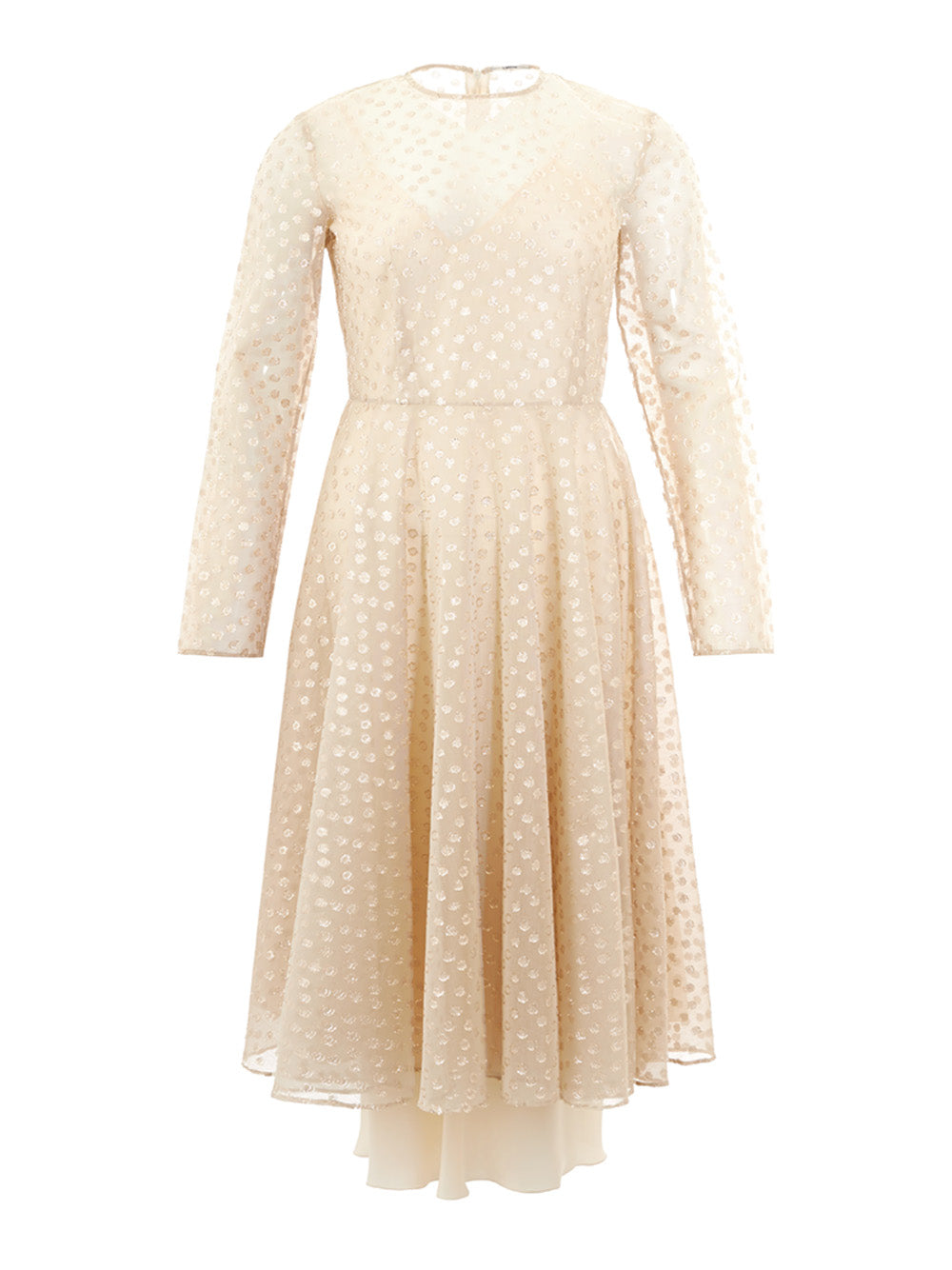 Tulle Dress with Gold Applications