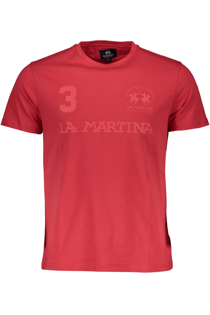 LA MARTINA MEN&#39;S SHORT SLEEVE T-SHIRT RED