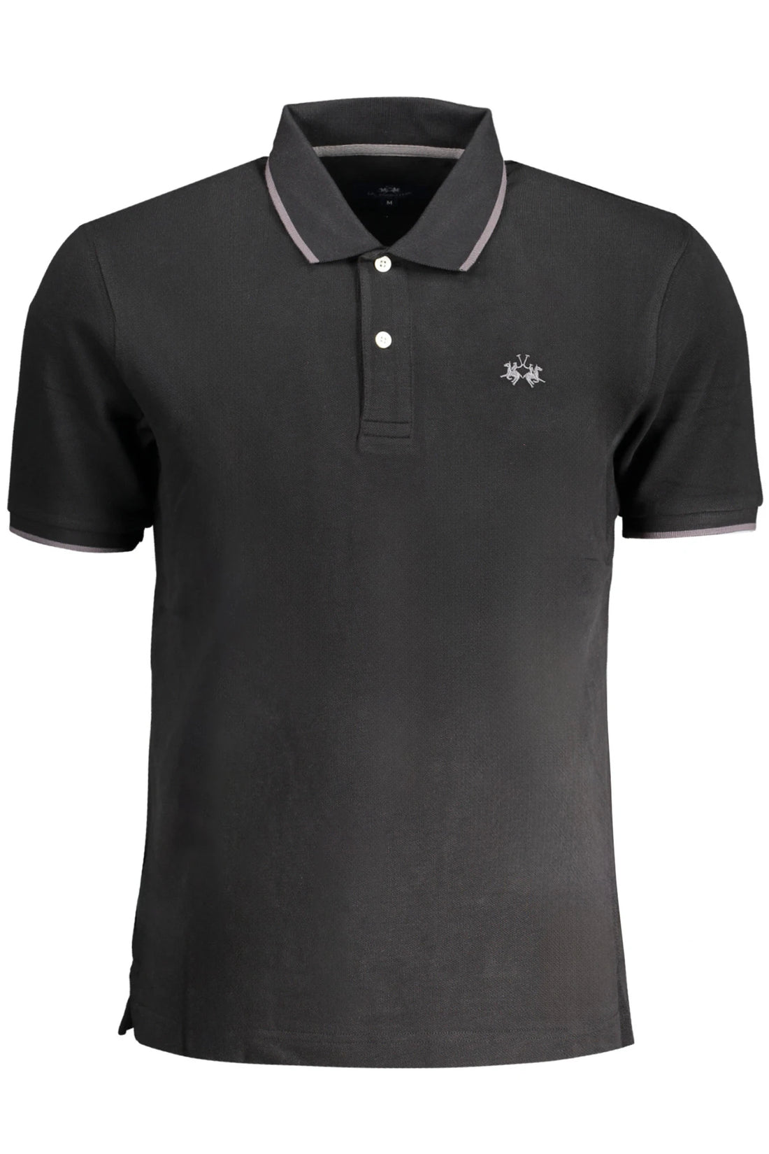 LA MARTINA MEN&#39;S SHORT SLEEVE POLO BLACK