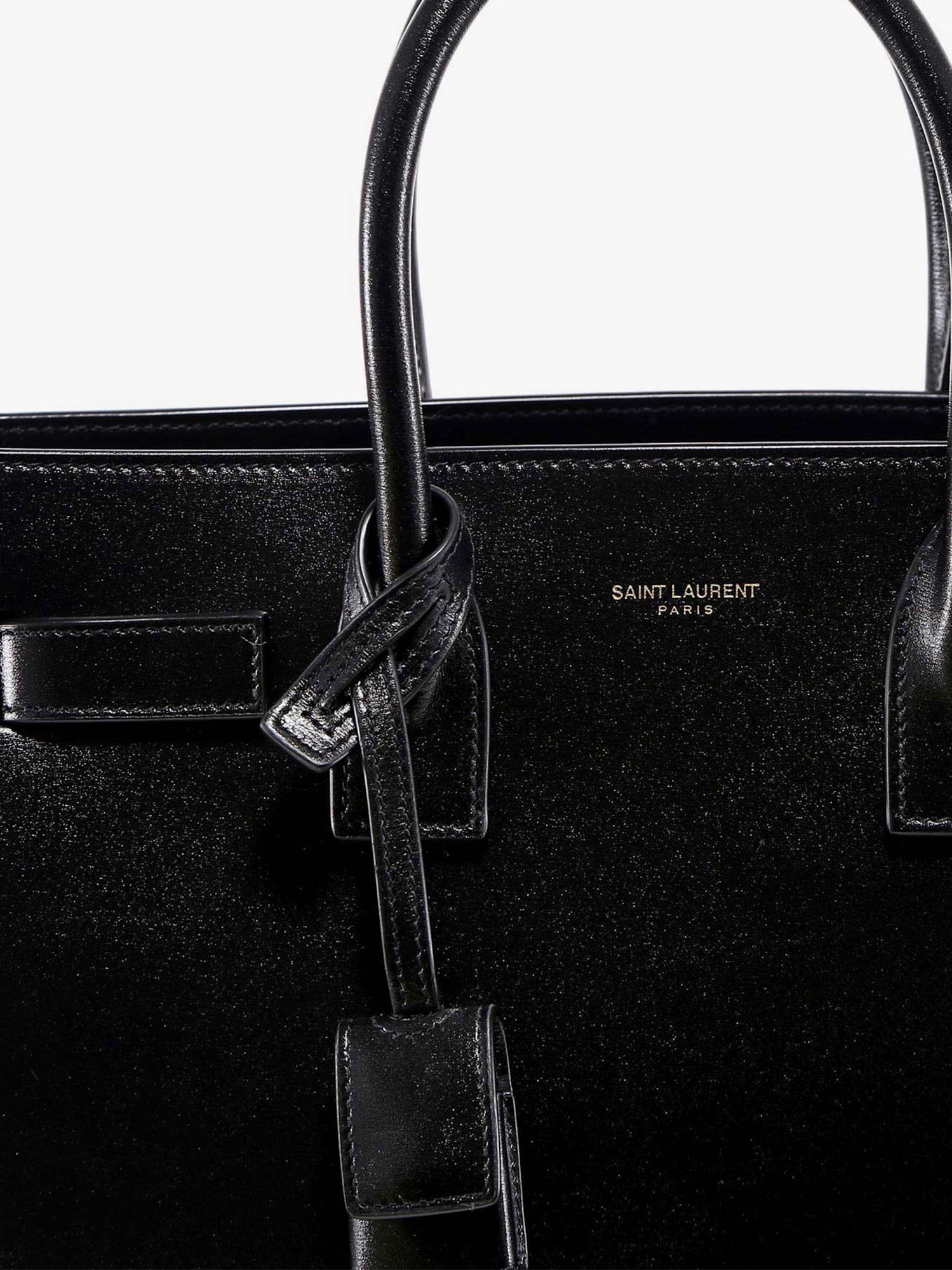 Saint Laurent Baby Sac de Jour leather handbag with padlock