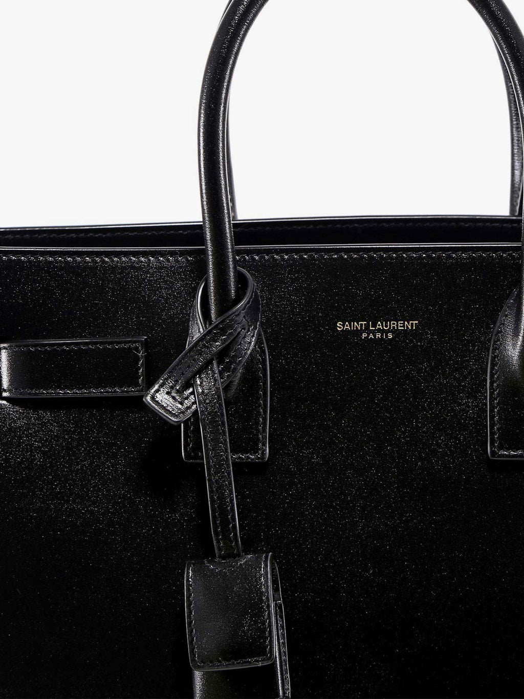 Saint Laurent Baby Sac de Jour leather handbag with padlock