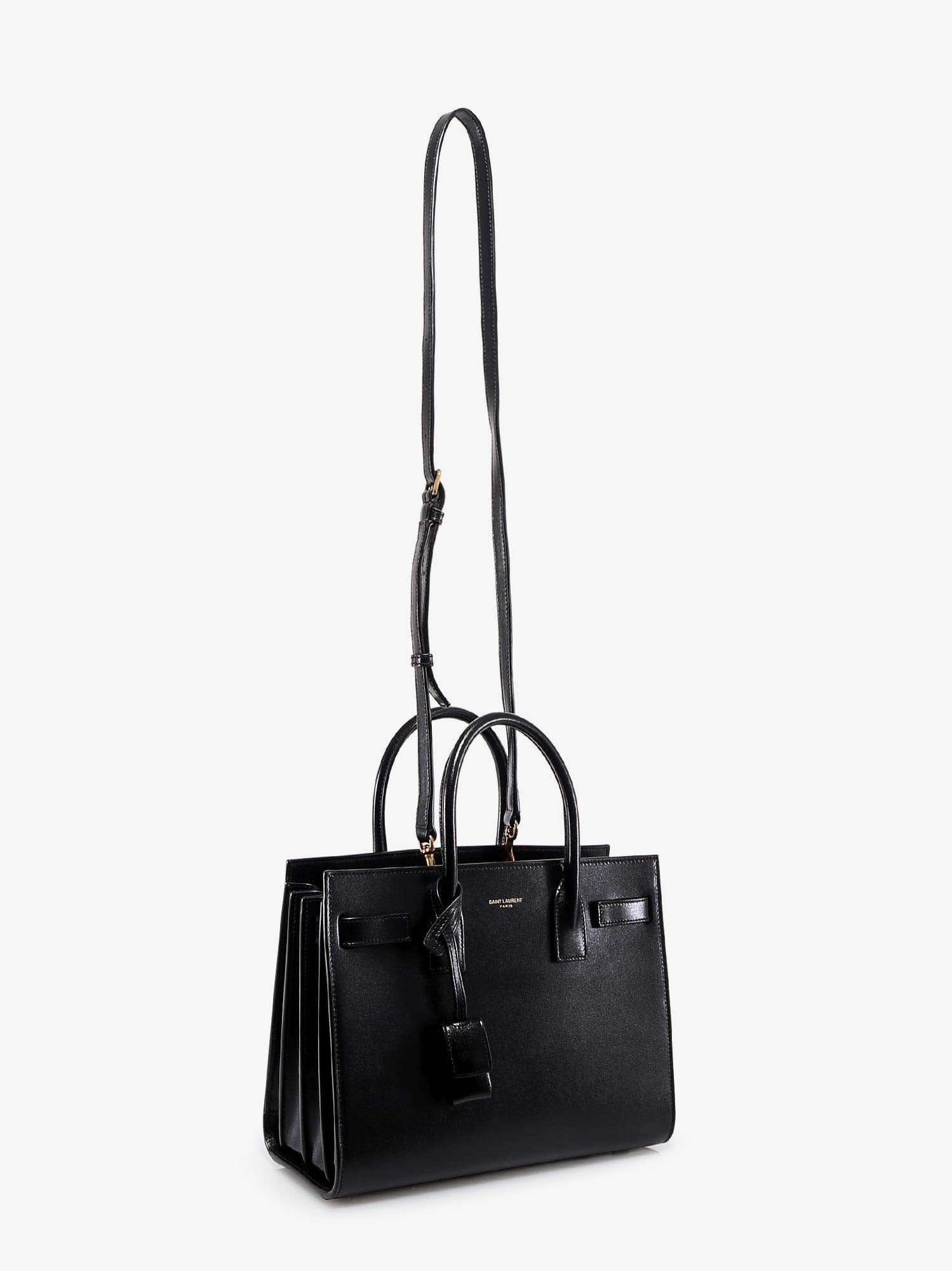 Saint Laurent Baby Sac de Jour leather handbag with padlock