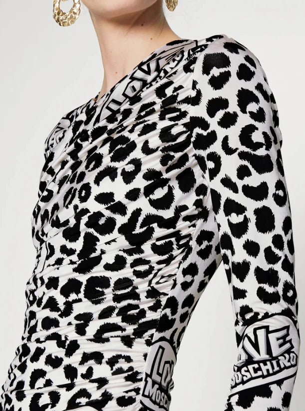 Love Moschino Dress White Woman