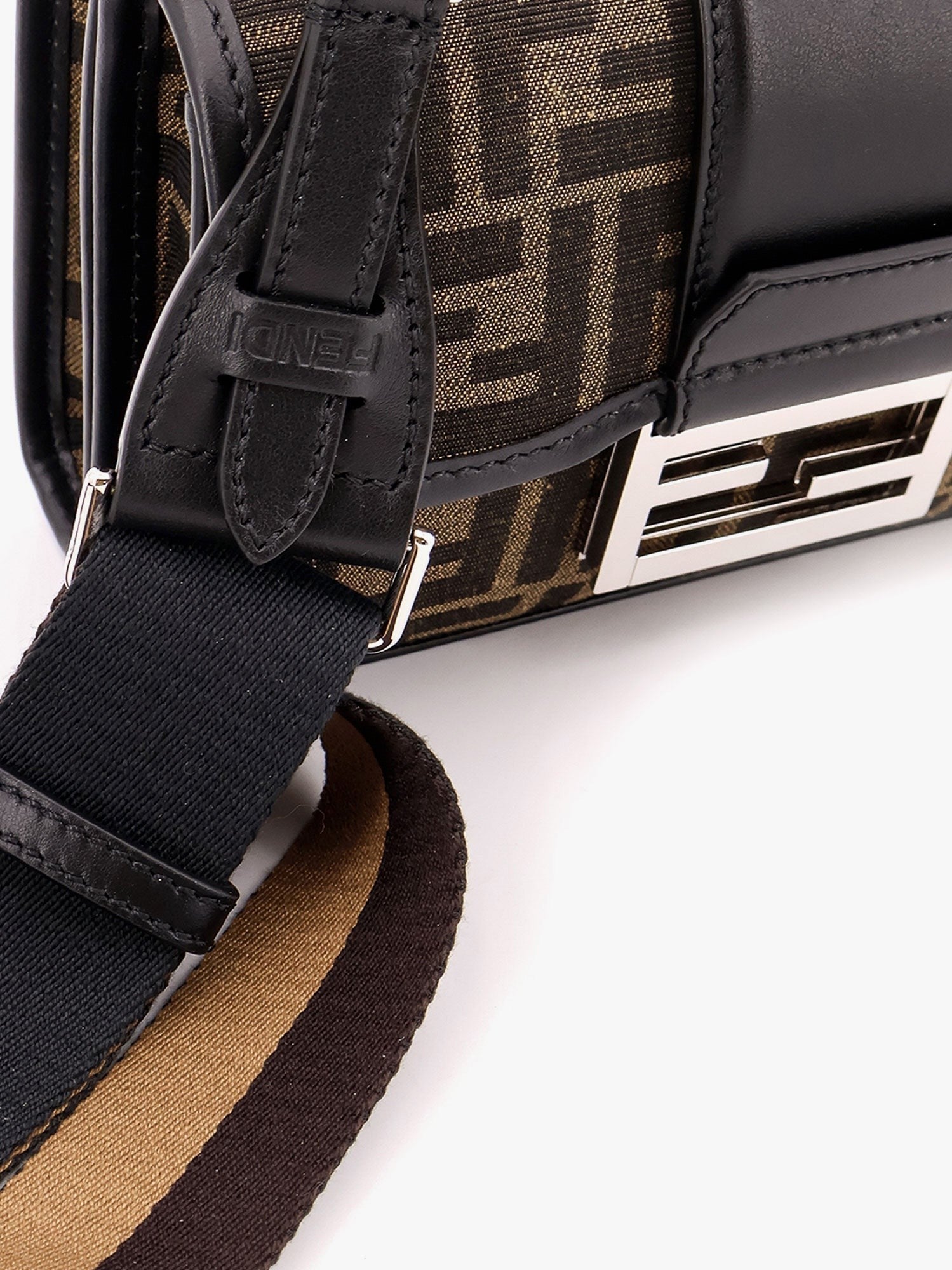 Fendi Baguette double jacquard shoulder bag