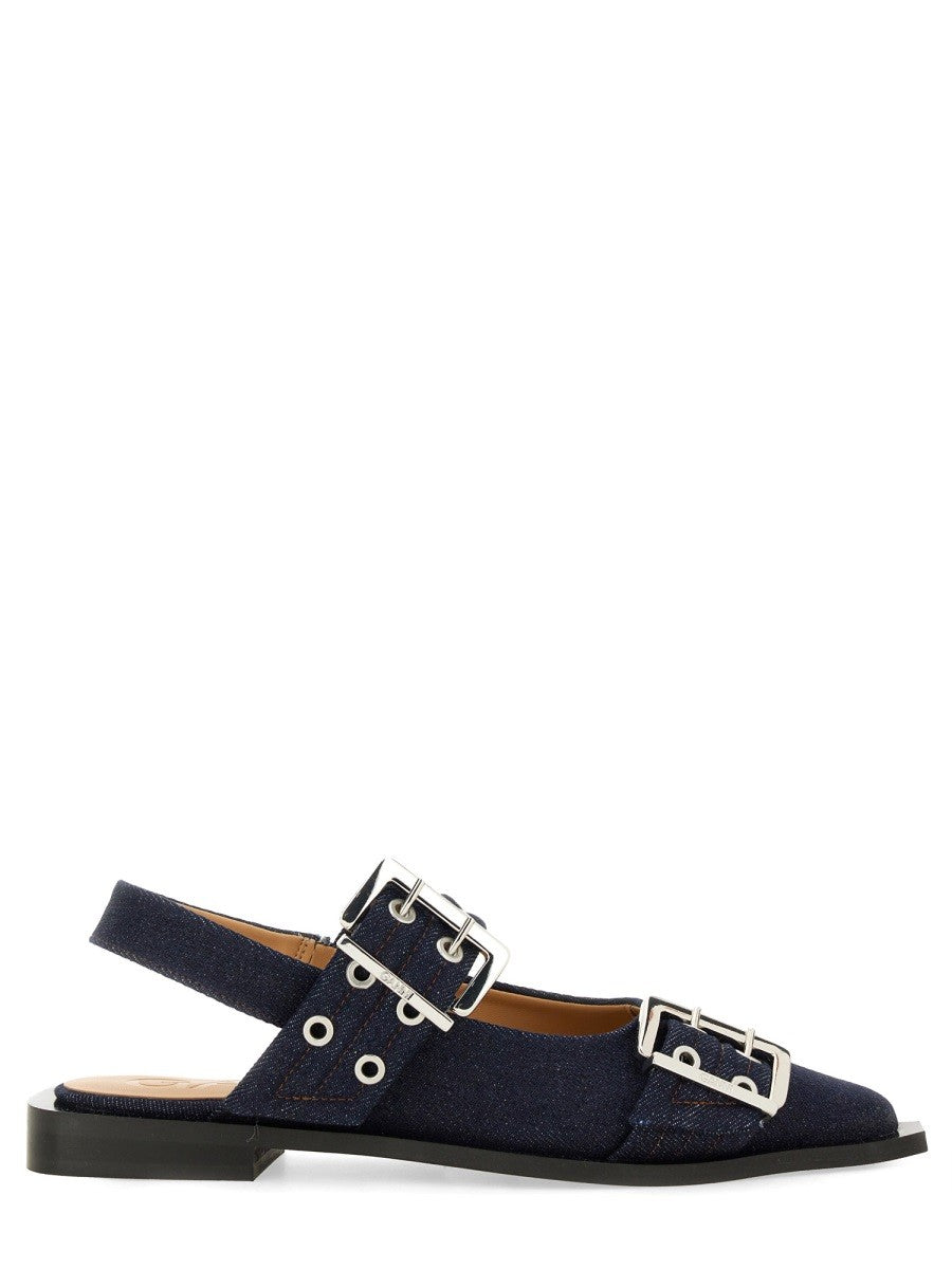 GANNI BALLERINA WITH BUCKLE
