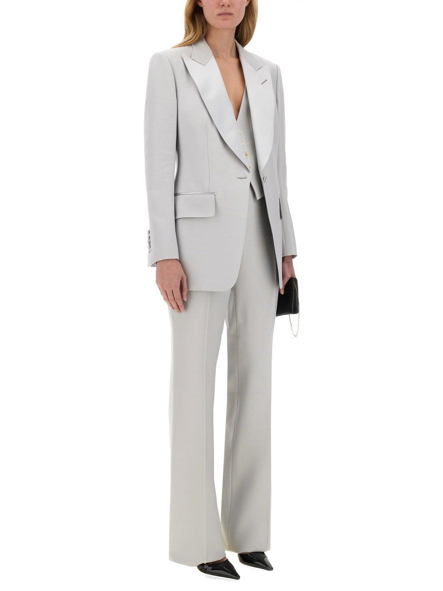 TOM FORD "BARATHEA" SILK WOOL VEST