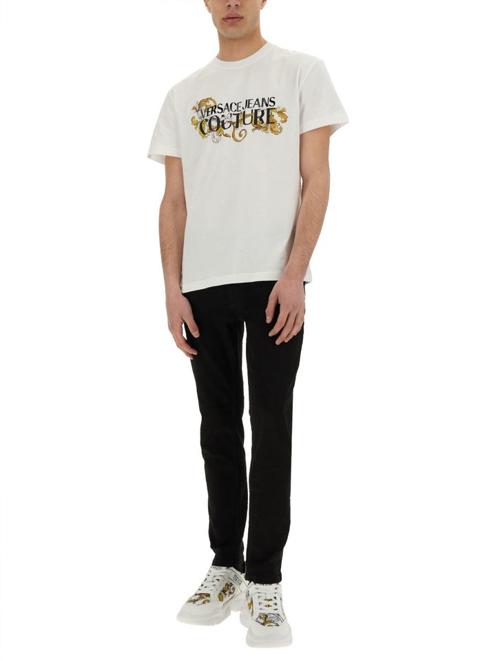 Versace Jeans Couture BAROQUE OUTLINE LOGO T-SHIRT