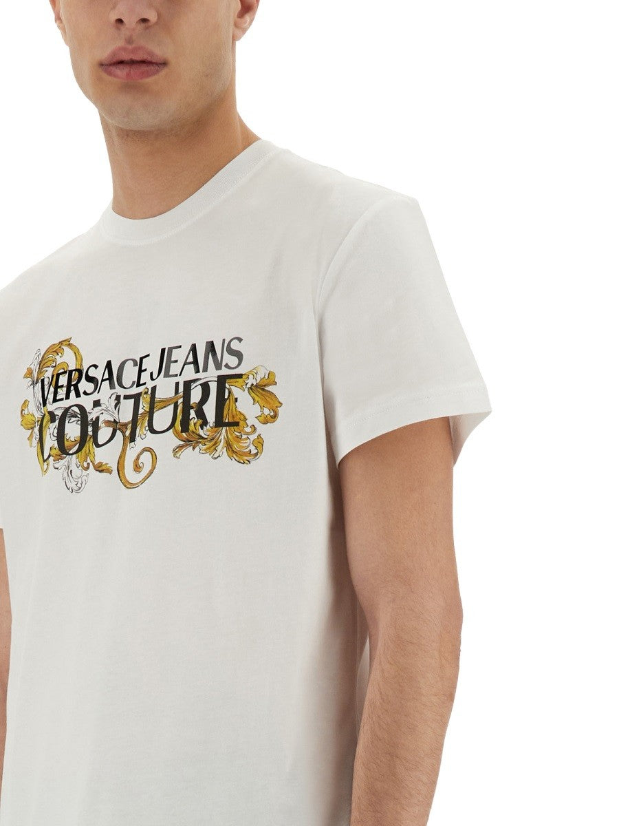 Versace Jeans Couture BAROQUE OUTLINE LOGO T-SHIRT