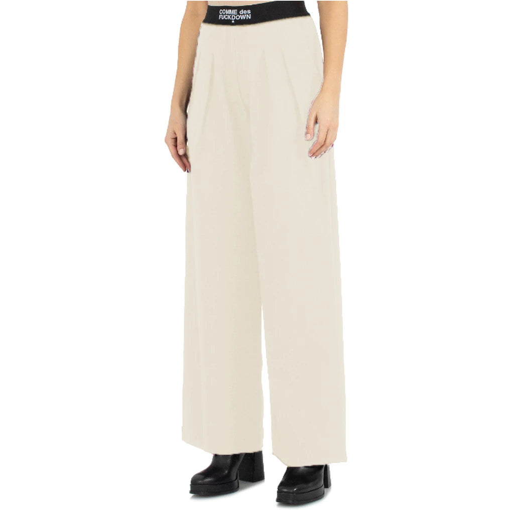 Comme Des Fuckdown Trousers Beige Woman