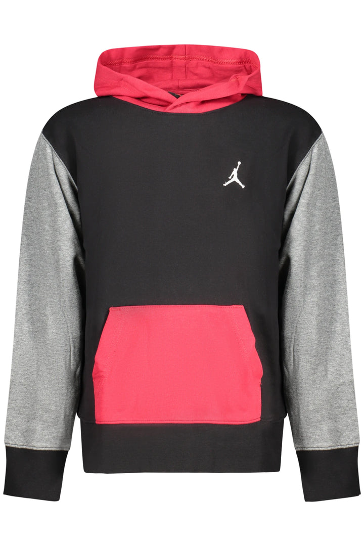 JORDAN KIDS  BLACK ZIP-UP SWEATSHIRT