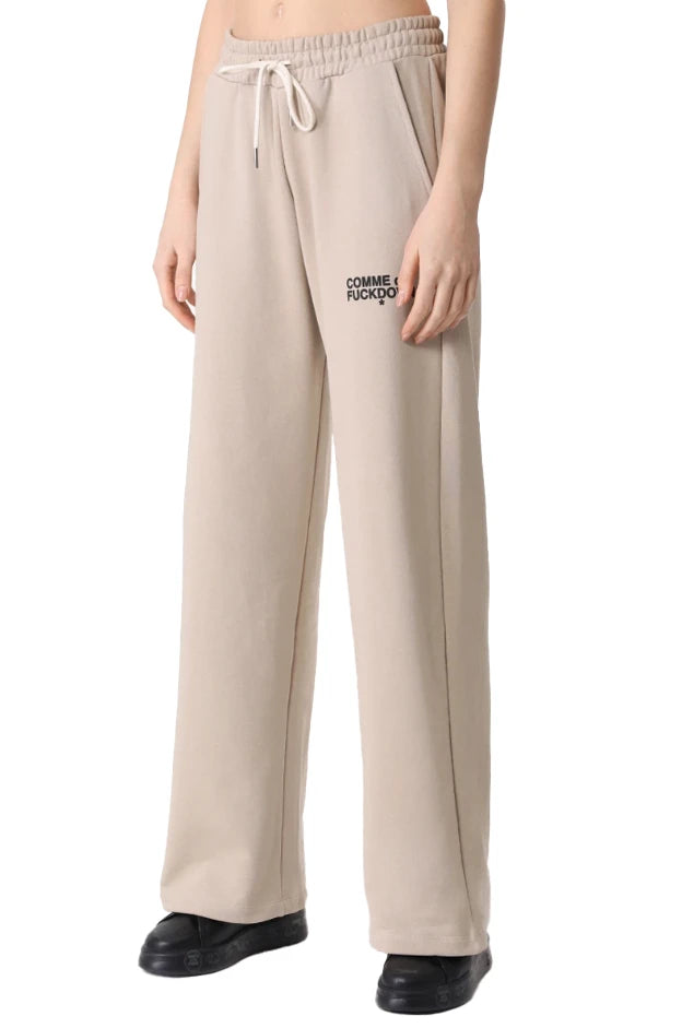 Comme Des Fuckdown Trousers Beige Woman