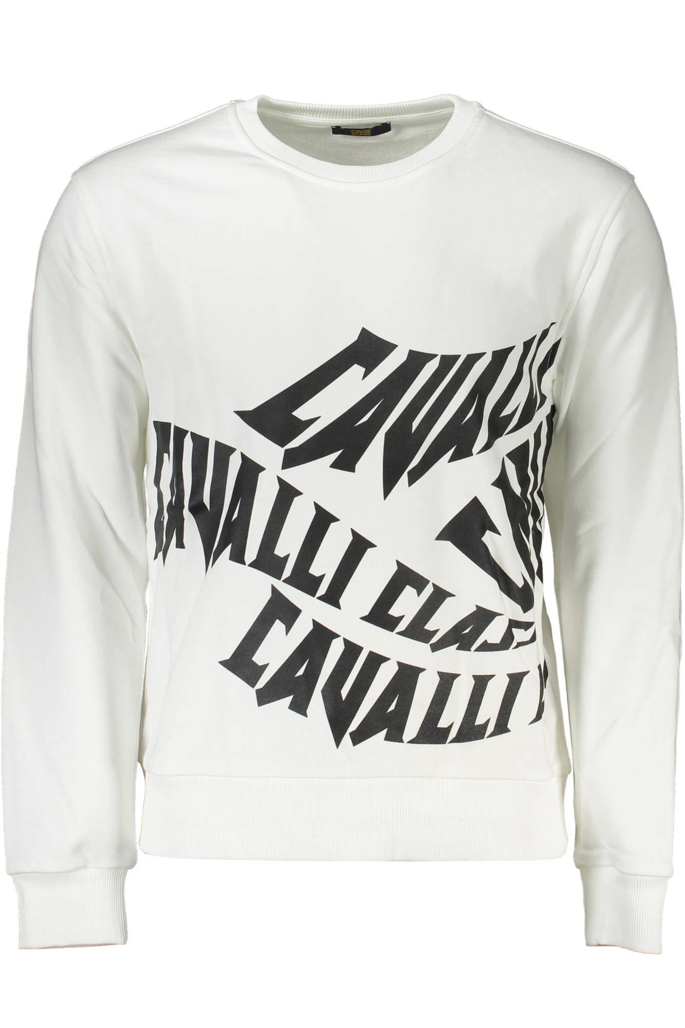 CAVALLI CLASS SWEATSHIRT WITHOUT ZIP MEN WHITE