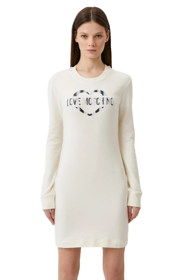 Love Moschino Dress White Woman