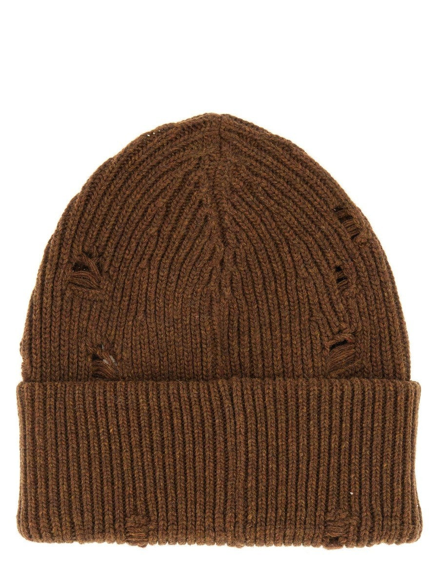 MM6 MAISON MARGIELA BEANIE HAT WITH LOGO