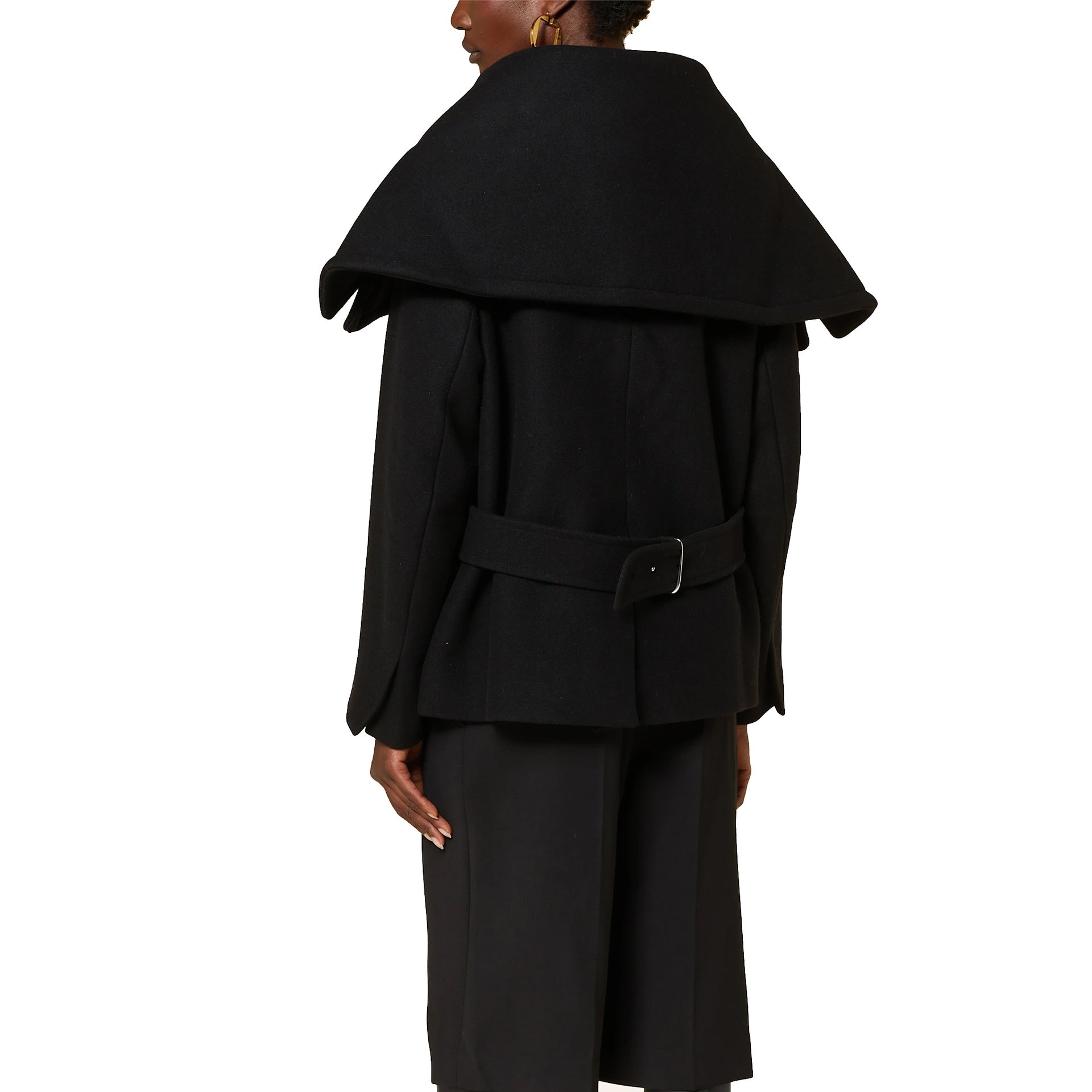 JACQUEMUS Le Caban Caruso Draped-collar Jacket Black – Siebentaschen