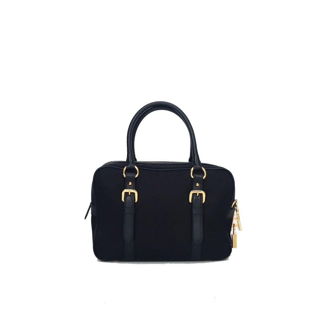 Prada Logo Nylon Top Hand Bag