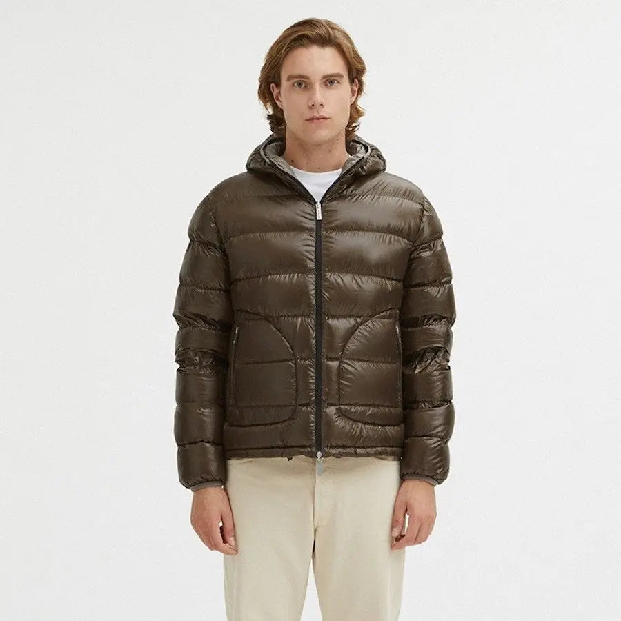 Centogrammi Men Ultralight Hooded Down Jacket