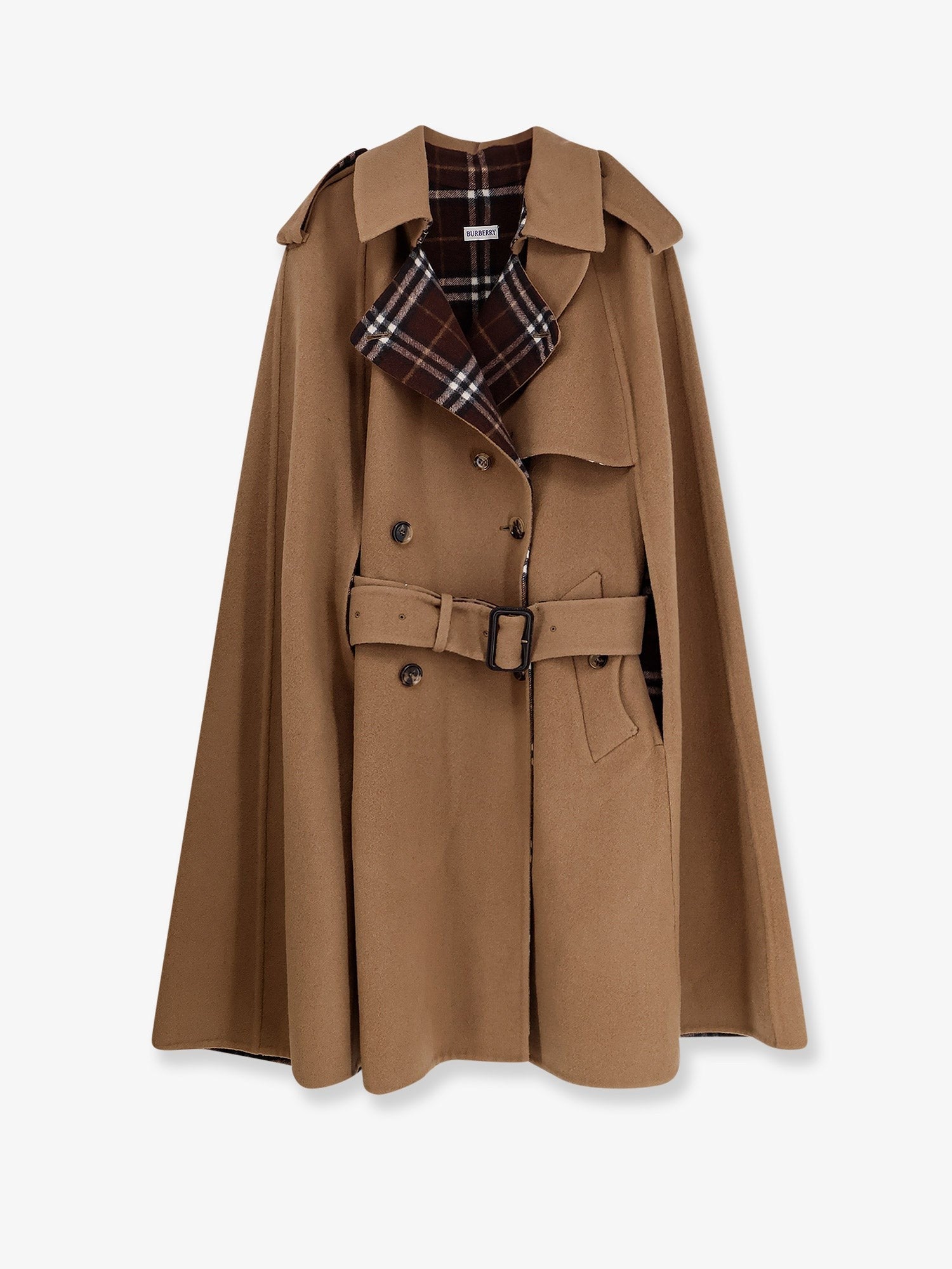 Burberry Belmont virgin wool cape
