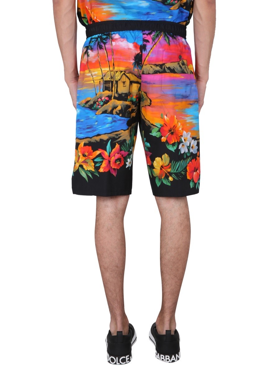 bermuda-shorts-with-sunset-print