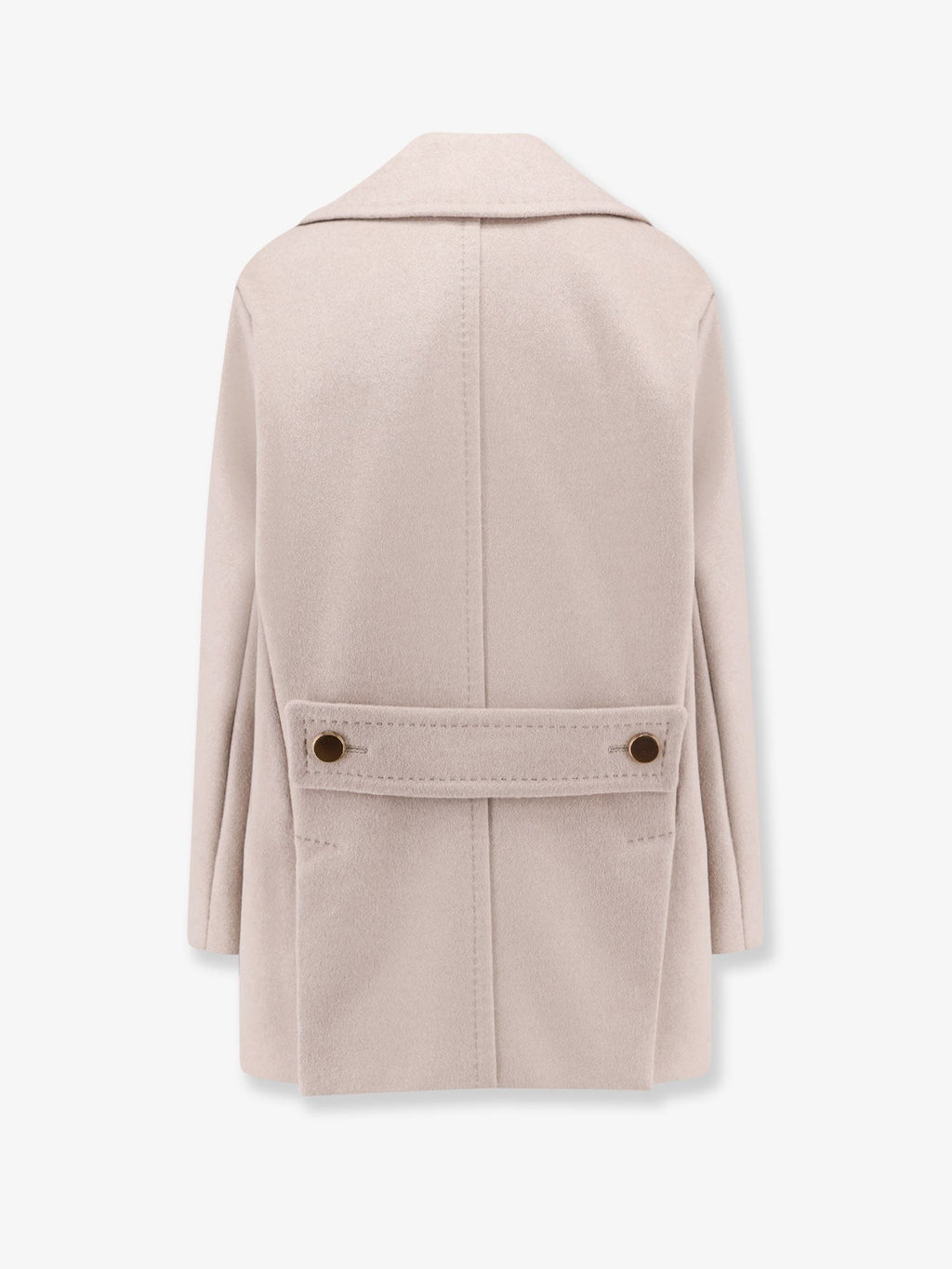 Max Mara Berta cashmere peacoat with gold metal buttons