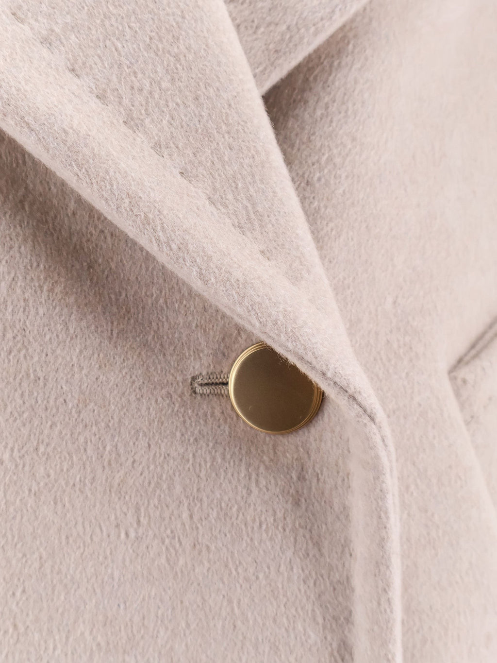 Max Mara Berta cashmere peacoat with gold metal buttons