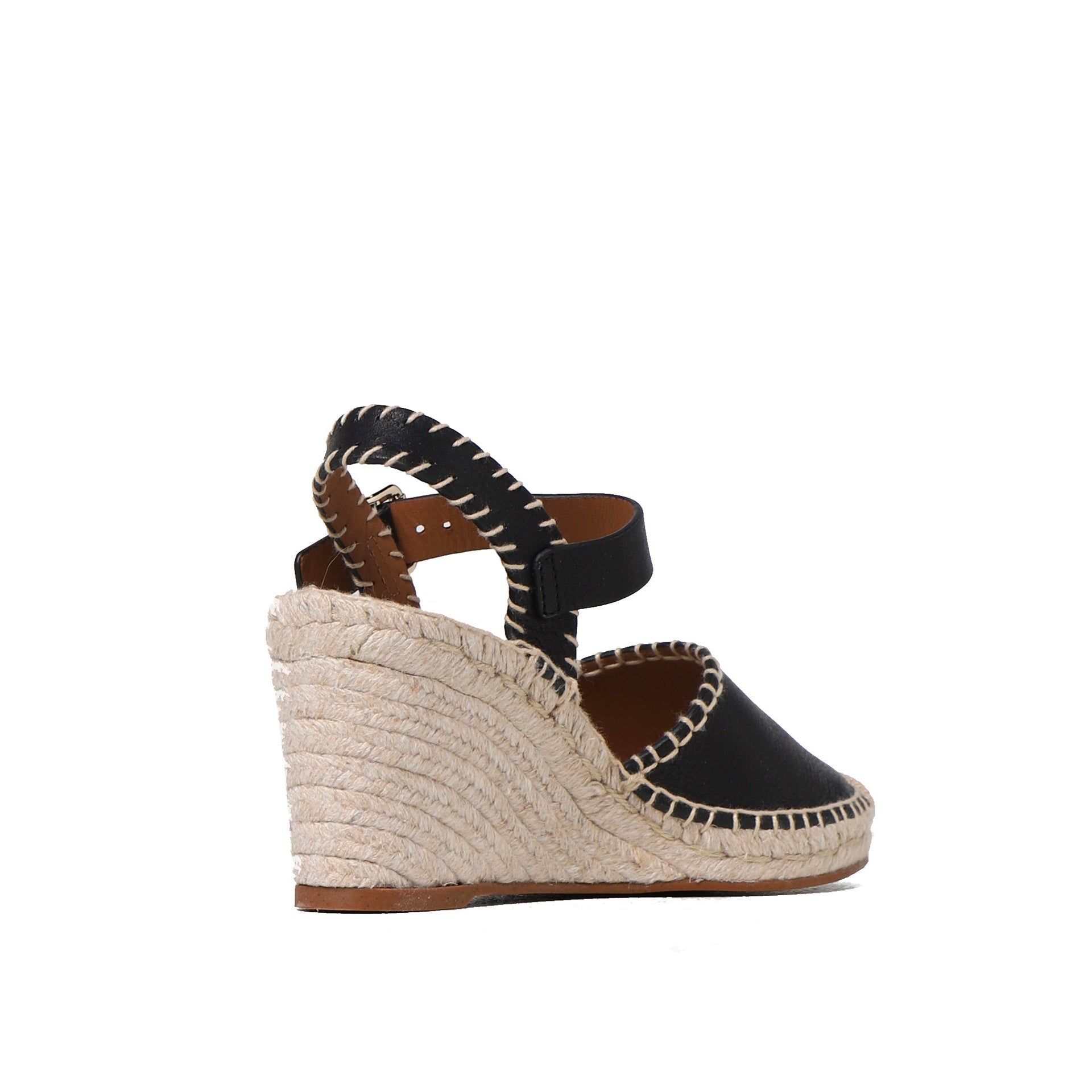 Chloe' Leather Wedge Sandals