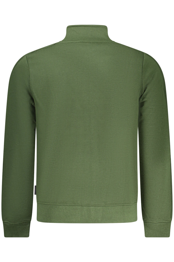 US GRAND MEN&#39;S GREEN ZIP-UP SWEATSHIRT