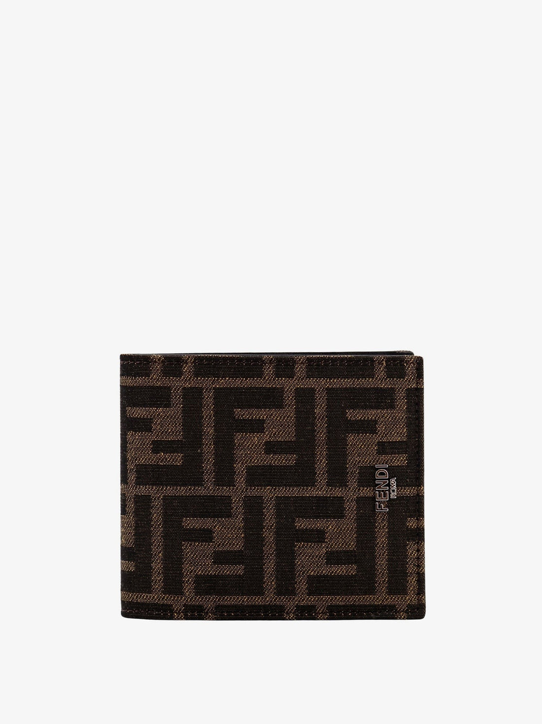 Fendi Bifold FF jacquard fabric wallet