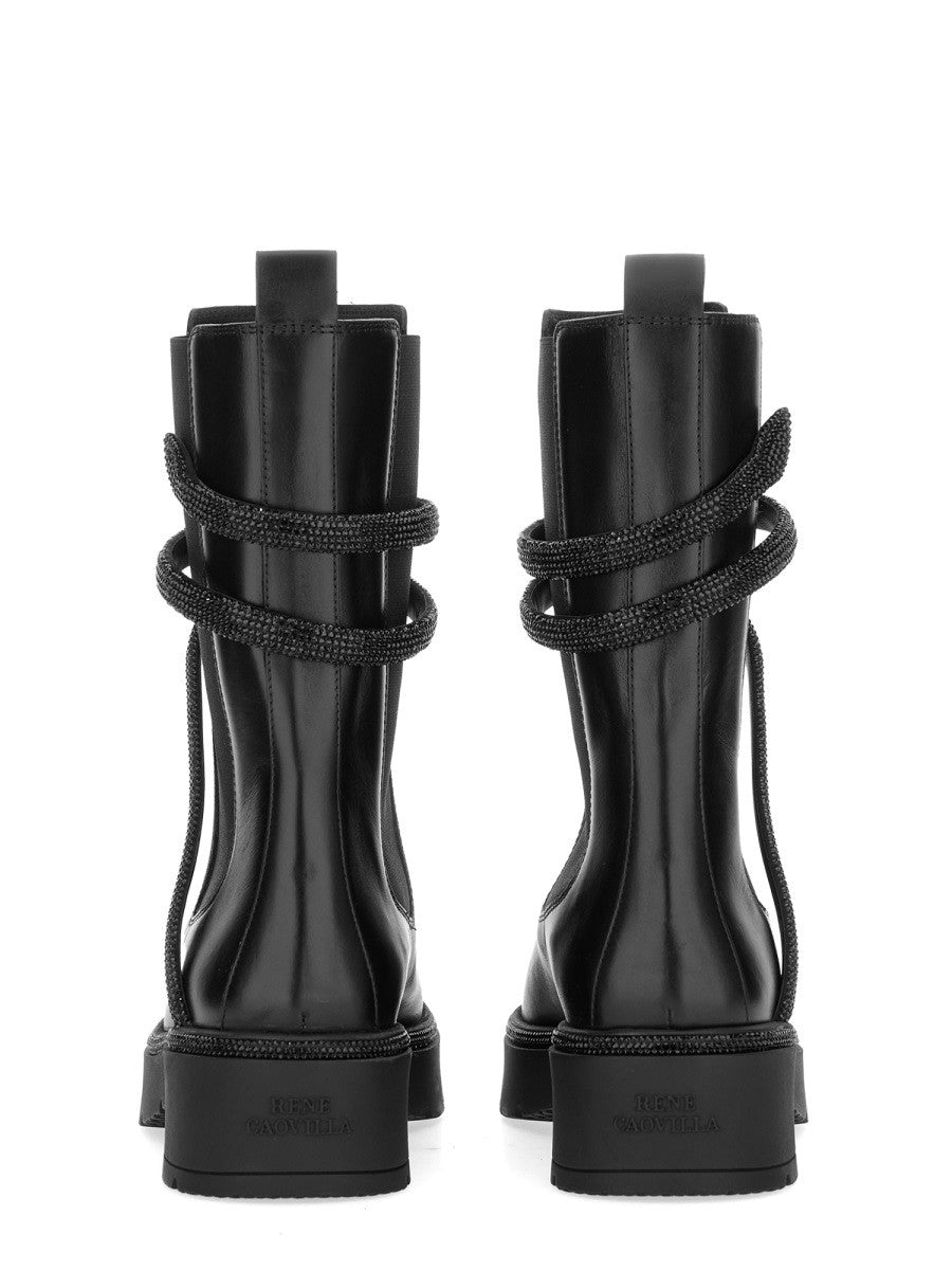RENE CAOVILLA "BIKER CLEO COMBAT" BOOT