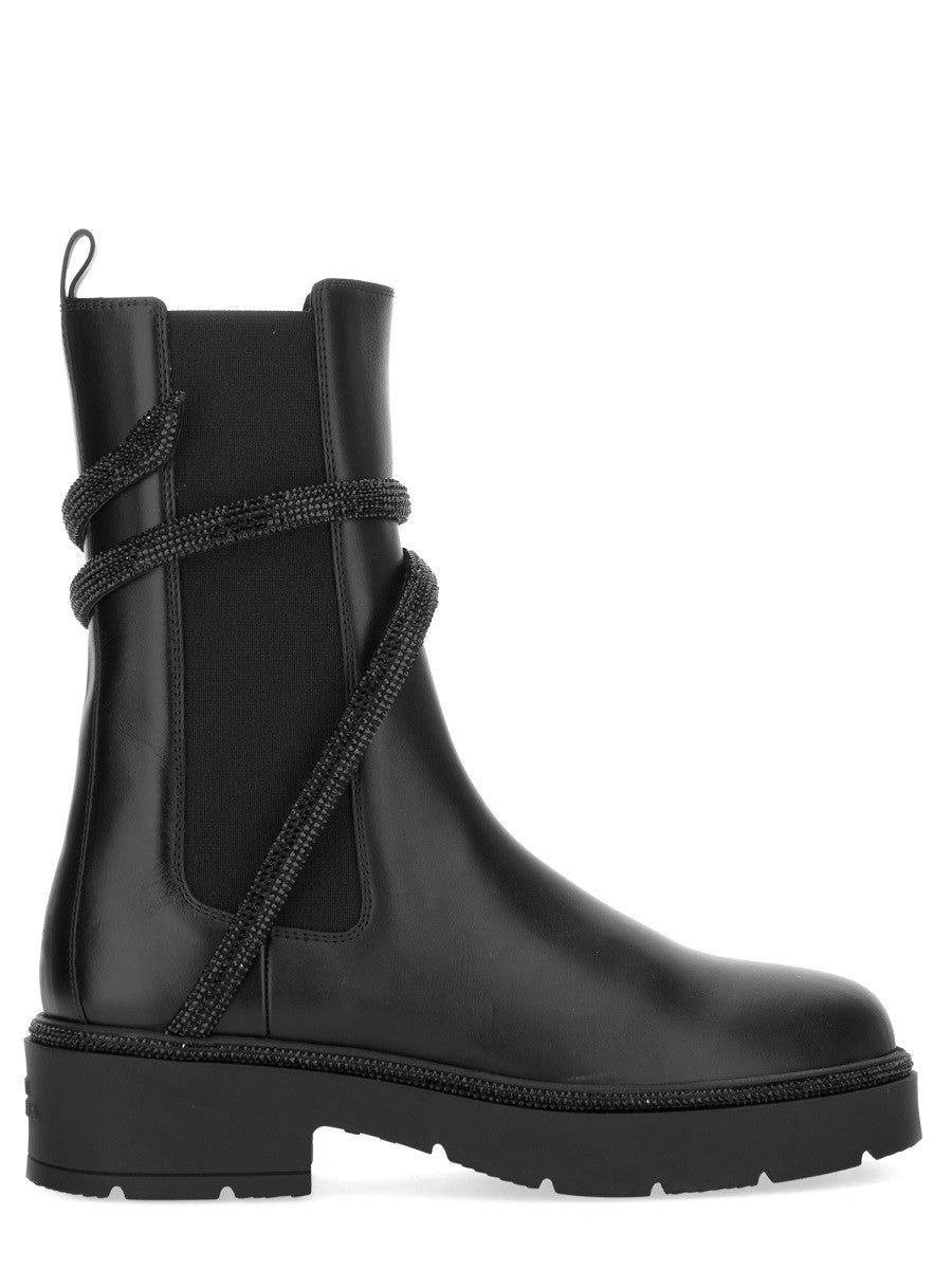 RENE CAOVILLA "BIKER CLEO COMBAT" BOOT