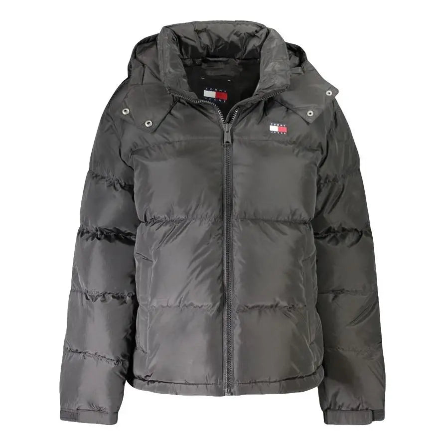 Tommy Hilfiger Alaska Black Polyester Women Puffer Jacket
