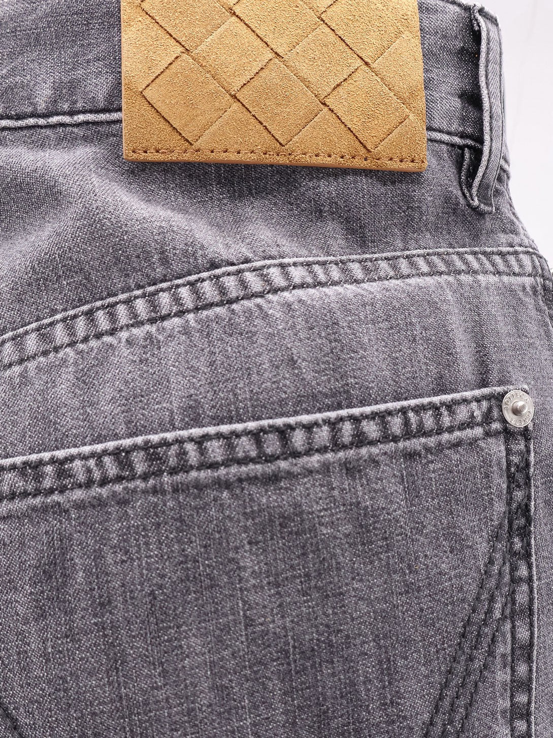 Bottega Veneta Black Washed Palazzo Denim Jeans