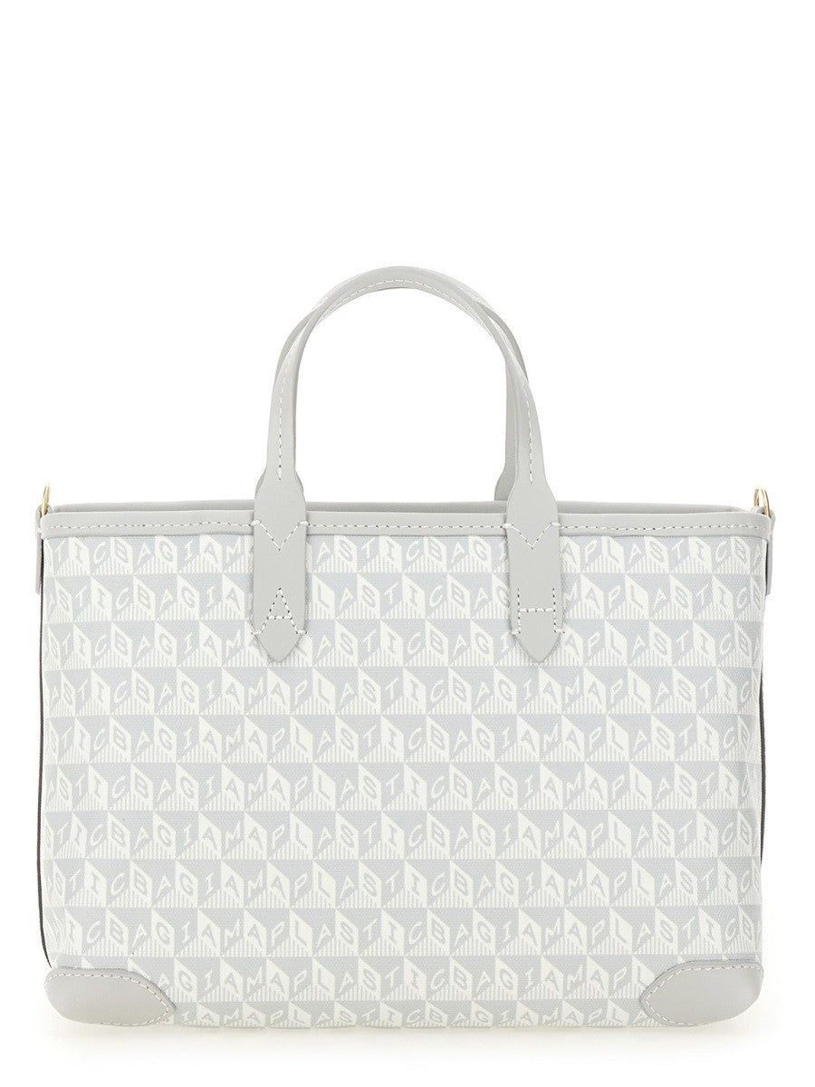 ANYA HINDMARCH "I AM A PLASTIC BAG WINK" TOTE BAG XS