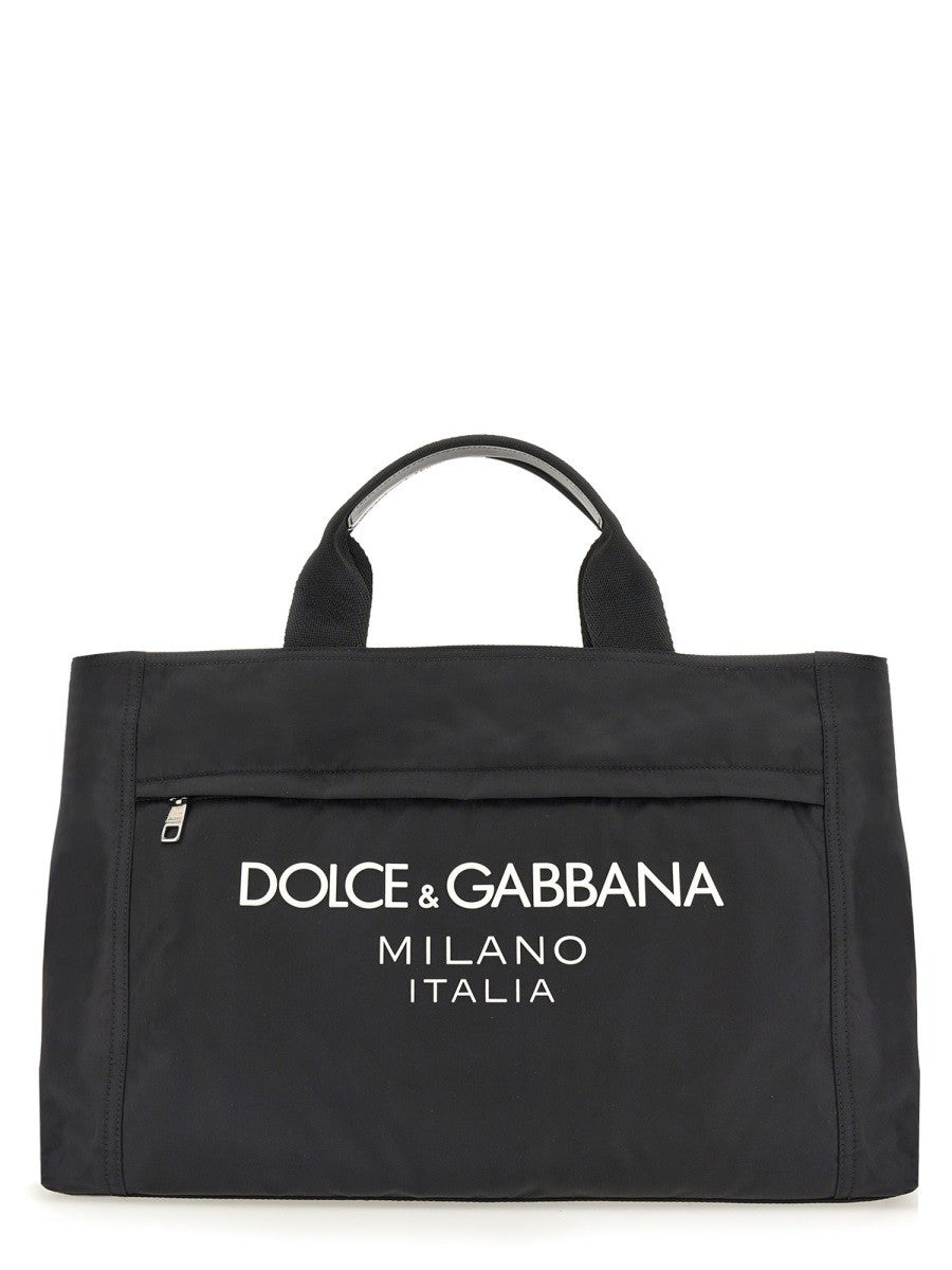Dolce & Gabbana BORSONE IN NYLON CON LOGO